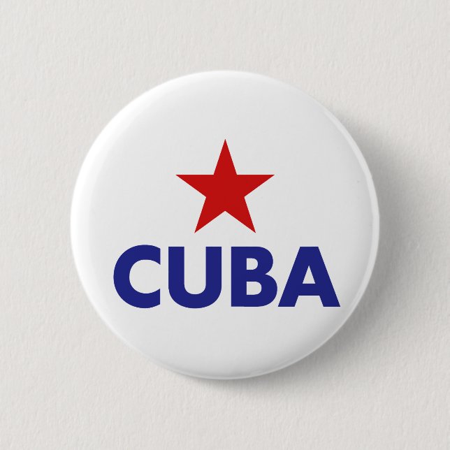 Chapa Redonda De 5 Cm Cuba (Anverso)