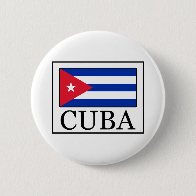 Chapa Redonda De 5 Cm Cuba (Anverso)