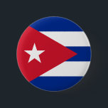 Chapa Redonda De 5 Cm cuba<br><div class="desc">Flag of Cuba. The flag of Cuba was adopted on May 20, 1902, containing a field with three blue stripes and two white stripes, and a red equilateral triangle at the hoist with a white 5-pointed star. The flag was designed in 1848 for the liberation movement, which sought independence from...</div>