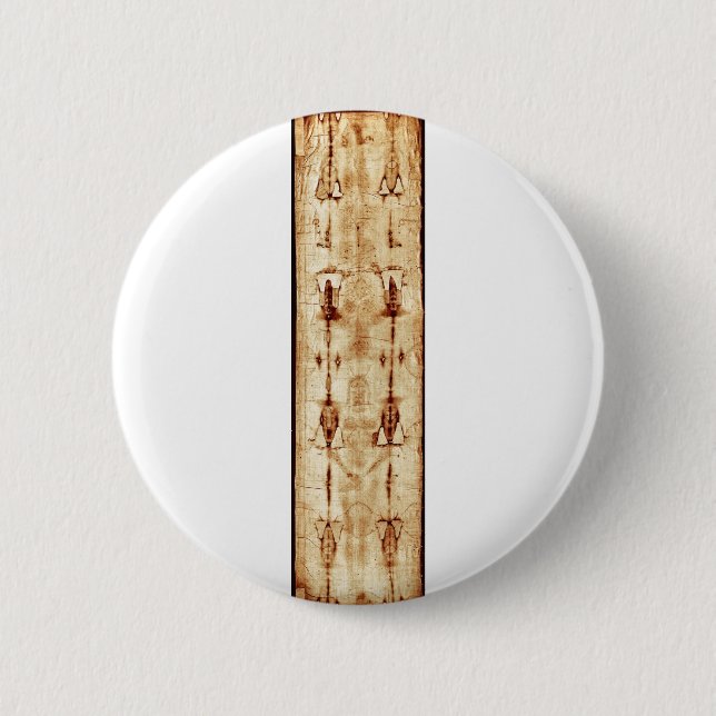 Chapa Redonda De 5 Cm Cubierta AUMENTADA del Jesucristo lleno de la (Anverso)