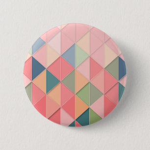 Chapa Redonda De 5 Cm CUBISMO EN tonos pastel GEOMÉTRICO - AGREGAR MONOG