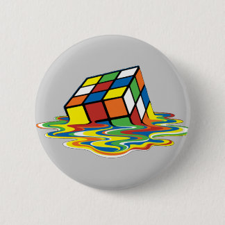 Chapa Redonda De 5 Cm Cubo Mágico