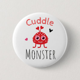 Chapa Redonda De 5 Cm Cuddle Monster