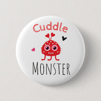 Chapa Redonda De 5 Cm Cuddle Monster