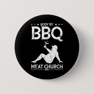 Chapa Redonda De 5 Cm Cuerpo Por La Iglesia De La Carne De Bbq Bbq - Ent
