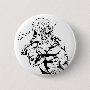 Chapa Redonda De 5 Cm Cuerpo rojo de la linterna - rabia que inclina 3