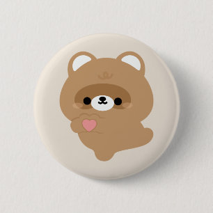 Chapa Redonda De 5 Cm Cuidado castor de amor