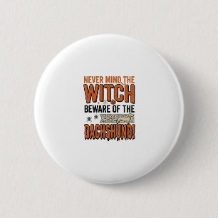 Chapa Redonda De 5 Cm Cuidado Con La Camiseta De Bruja De Halloween De D