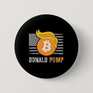 Chapa Redonda De 5 Cm Cum Trump América Donald Pump Cripto Sarcasmo Retu