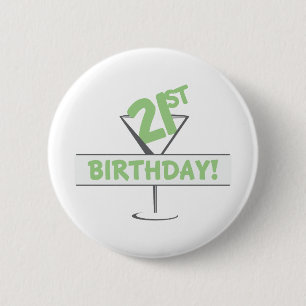 Chapa Redonda De 5 Cm ¡Cumpleaños 21!