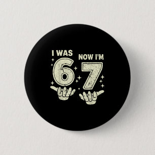 Chapa Redonda De 5 Cm cumpleaños 7 era 6 7 seis siete 6 7 meme niños chi