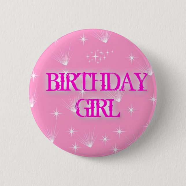 CHAPA REDONDA DE 5 CM CUMPLEAÑOS CHICA BADGE (Anverso)