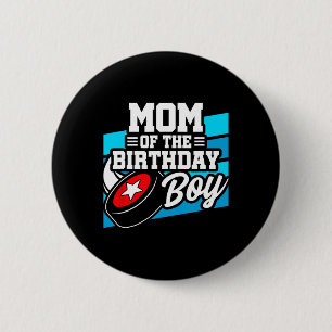 Chapa Redonda De 5 Cm Cumpleaños de hockey - Madre de cumpleaños - Nacim