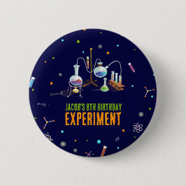 Chapa Redonda De 5 Cm Cumpleaños de la Ciencia