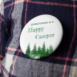 Chapa Redonda De 5 Cm Cumpleaños de los Árboles de Woodland