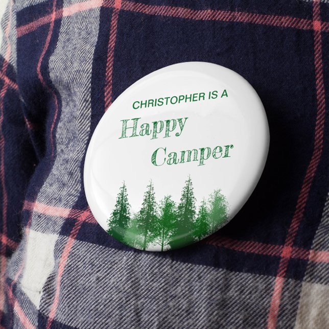 Chapa Redonda De 5 Cm Cumpleaños de los Árboles de Woodland (Subido por el creador)