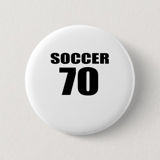 Chapa Redonda De 5 Cm Cumpleaños del fútbol 70 (Anverso)