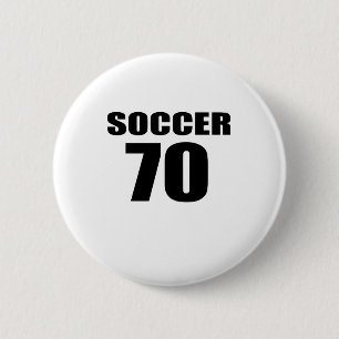 Chapa Redonda De 5 Cm Cumpleaños del fútbol 70