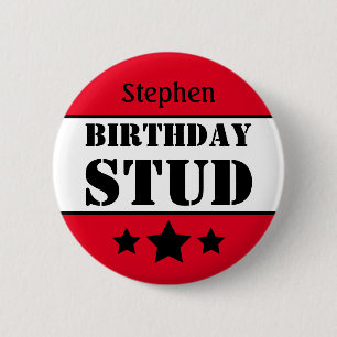Chapa Redonda De 5 Cm Cumpleaños Estudiante Personalizado