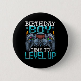 Chapa Redonda De 5 Cm Cumpleaños Hora Del Niño Para Levantar Videojuego