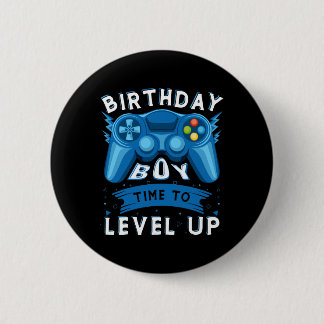 Chapa Redonda De 5 Cm Cumpleaños Hora Del Niño Para Levantar Videojuego