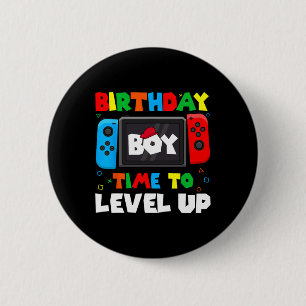 Chapa Redonda De 5 Cm Cumpleaños Hora Del Niño Para Levantar Videojuego 