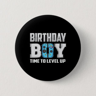 Chapa Redonda De 5 Cm Cumpleaños Hora Del Niño Para Levantar Videojuego