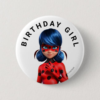 Chapa Redonda De 5 Cm Cumpleaños milagroso del Chica Ladybug