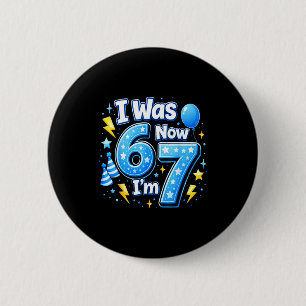 Chapa Redonda De 5 Cm cumpleaños niño 7 años era 6 7 67 meme niños6