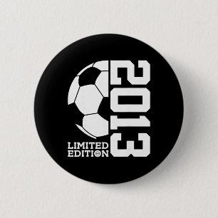 Chapa Redonda De 5 Cm Cumpleaños número 13 Fútbol Edición Limitada 2013