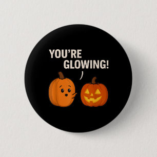 Chapa Redonda De 5 Cm Cumplido de calabaza linda _ Diseño de Halloween b