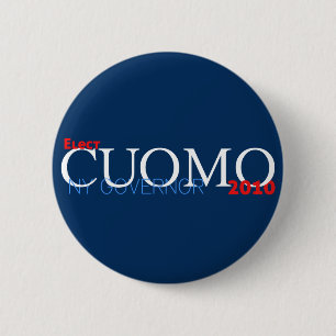 Chapa Redonda De 5 Cm Cuomo para el gobernador