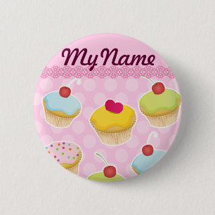 Chapa Redonda De 5 Cm Cupcakes personalizados