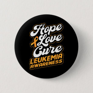Chapa Redonda De 5 Cm Cura de Amor Soporte Leucemia Cinta de Sensibiliza