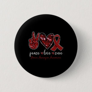 Chapa Redonda De 5 Cm Curación de amor por la paz Mes de sensibilización