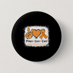 Chapa Redonda De 5 Cm Cure Amor Esclerosis Múltiple Sra. Naranja de Conc