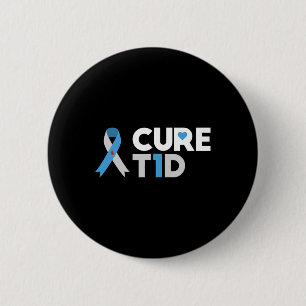 Chapa Redonda De 5 Cm Cure T1d Diabetes Conciencia Tipo 1 Insulina Pancr