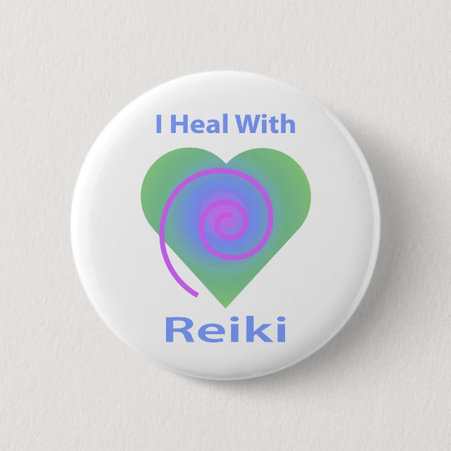Chapa Redonda De 5 Cm Curo con Reiki (Anverso)