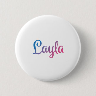Chapa Redonda De 5 Cm Cursive elegante de Layla