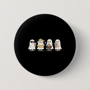 Chapa Redonda De 5 Cm Curte Ghost Beach Vacaciones Verano Halloween Bbq 