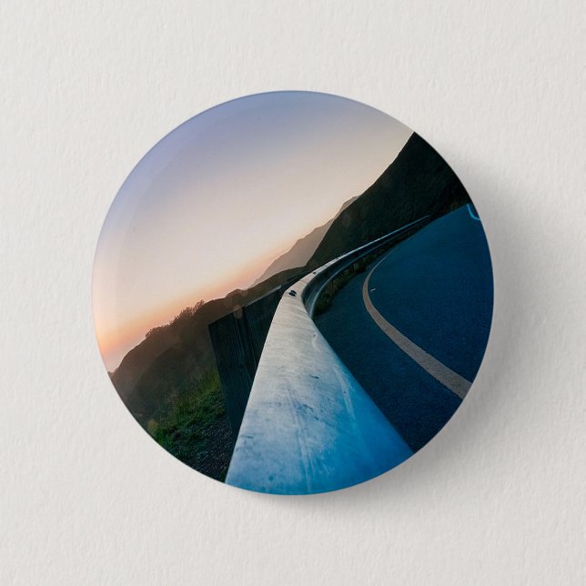 Chapa Redonda De 5 Cm Curve in the Road (Anverso)