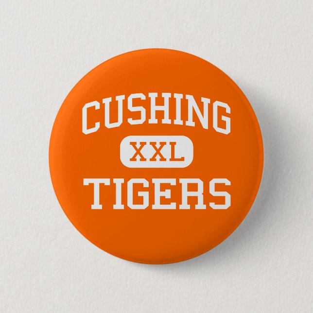 Chapa Redonda De 5 Cm Cushing - tigres - High School secundaria - (Anverso)
