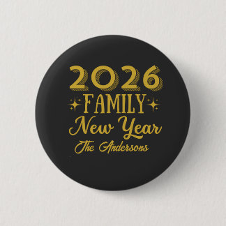 Chapa Redonda De 5 Cm Custom 2026 Family New Year