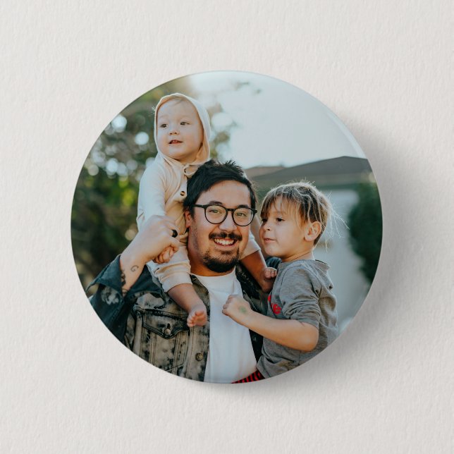 Chapa Redonda De 5 Cm Custom Family Photo Personalized  (Anverso)