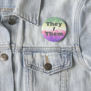 Chapa Redonda De 5 Cm Customizable Pronoun Genderdoe Pride Flag