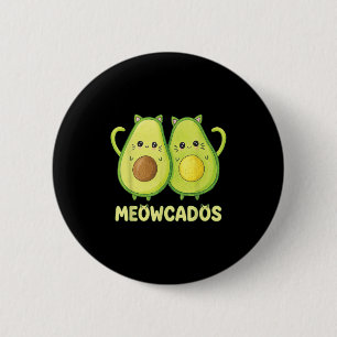 Chapa Redonda De 5 Cm Cuta aguacate Kitten Pun Funny Kawaii Animal Alime