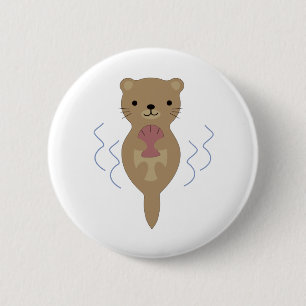 Chapa Redonda De 5 Cm Cuta Otter