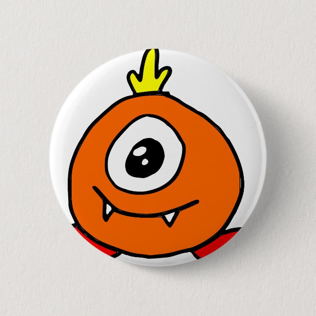 Chapa Redonda De 5 Cm Cute Alien (Anverso)