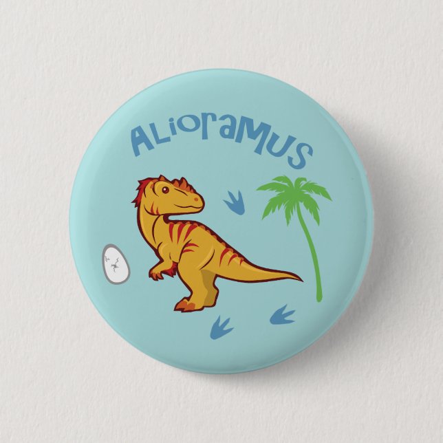 Chapa Redonda De 5 Cm Cute Alioramus (Anverso)