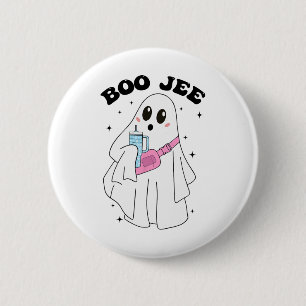 Chapa Redonda De 5 Cm Cute Boo Ghost Gracioso disfraz de Halloween Boo J
